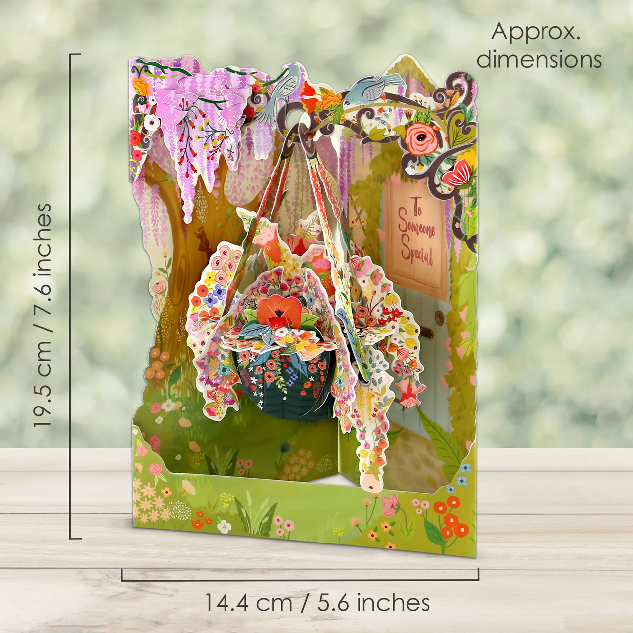 Santoro Swinging Card - Hanging Basket - Image 3