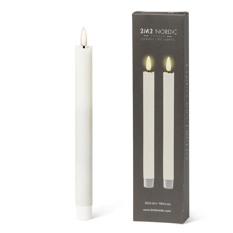 Abbot - 2M2 Nordic - Luxury Led Light Candles - Set of 2