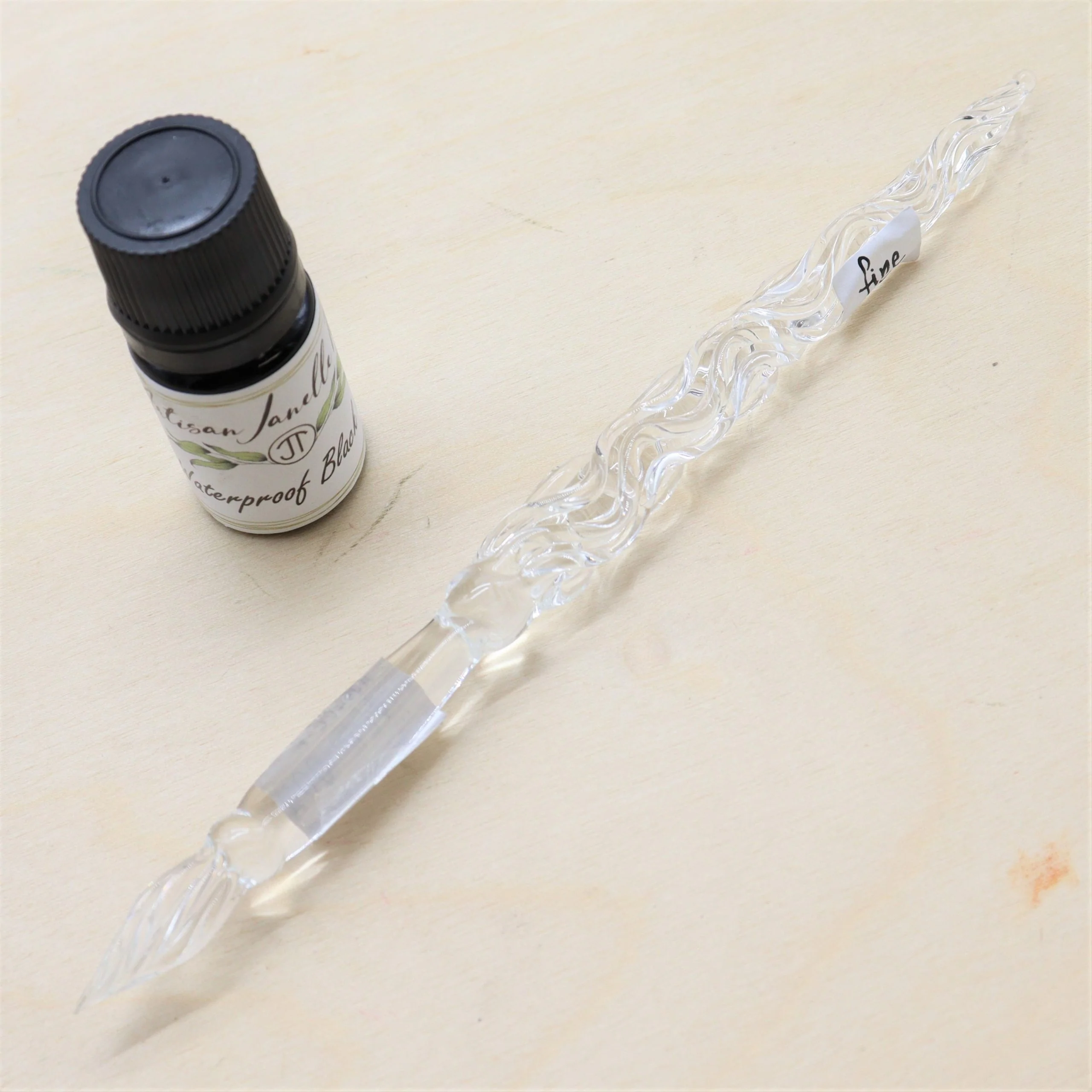 ARTISAN JANELLE TYLER - Handcrafted Glass Dip Pen | Clear - Image 10