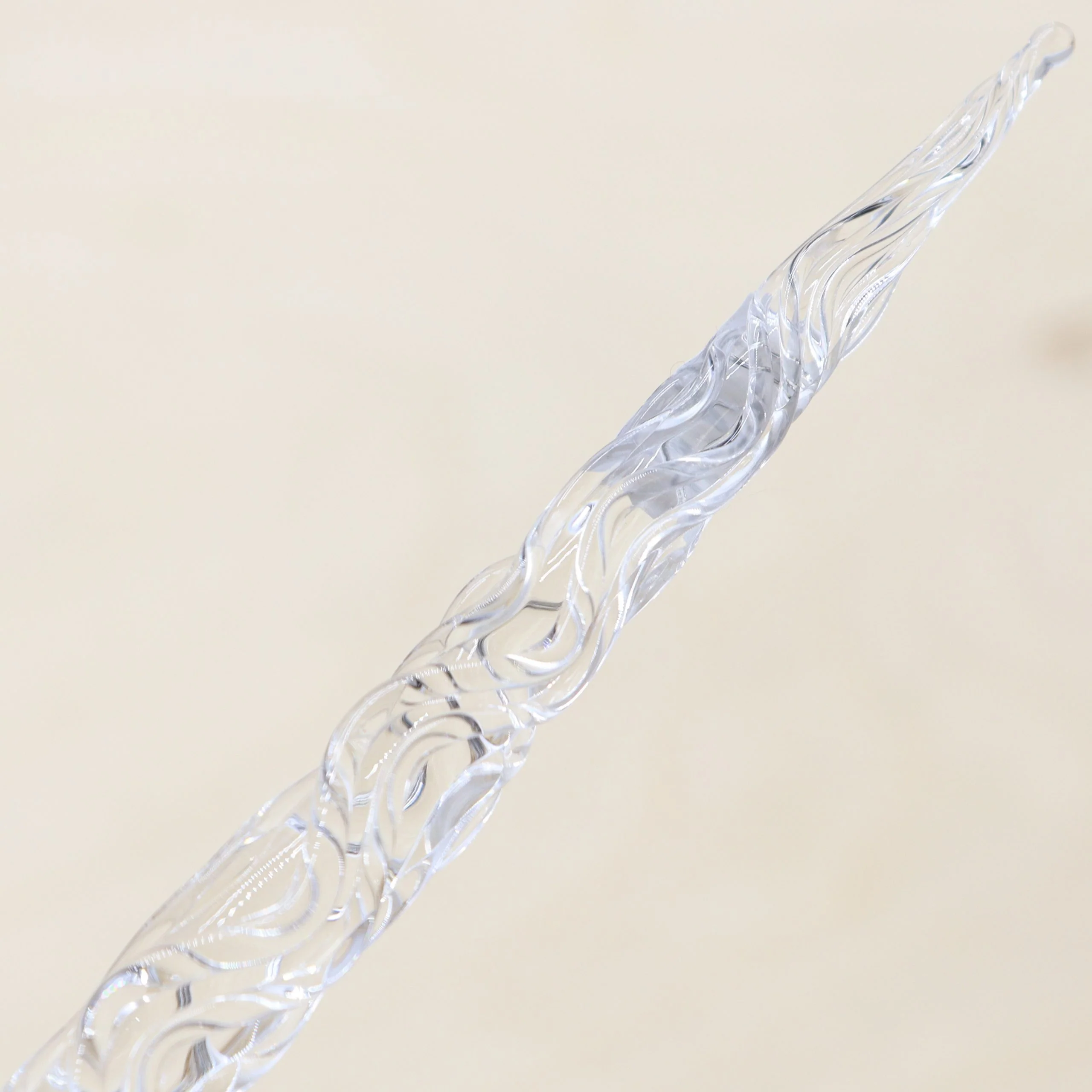 ARTISAN JANELLE TYLER - Handcrafted Glass Dip Pen | Clear - Image 4
