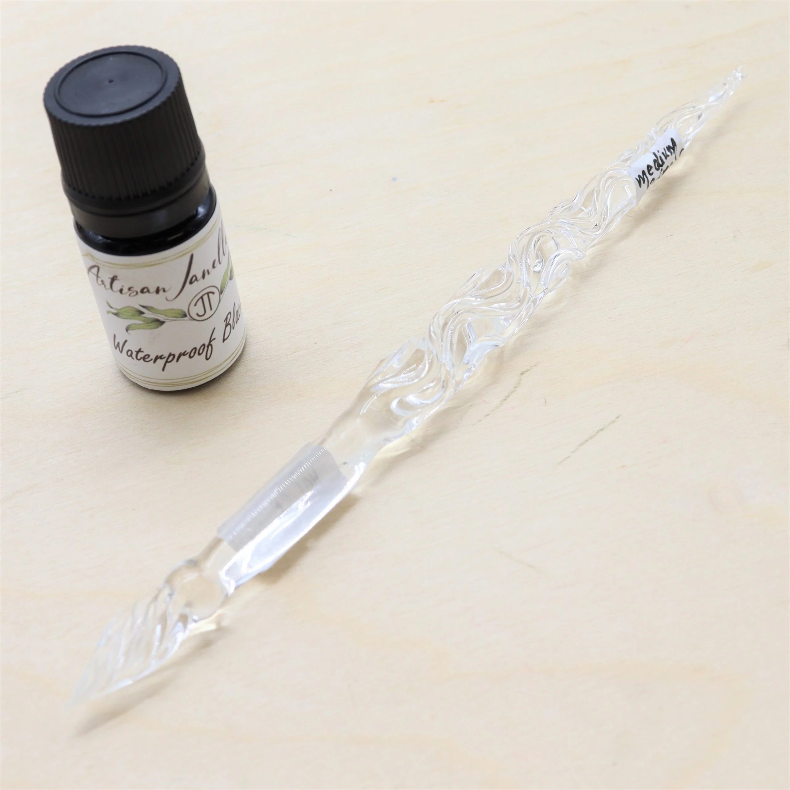 ARTISAN JANELLE TYLER - Handcrafted Glass Dip Pen | Clear - Image 5