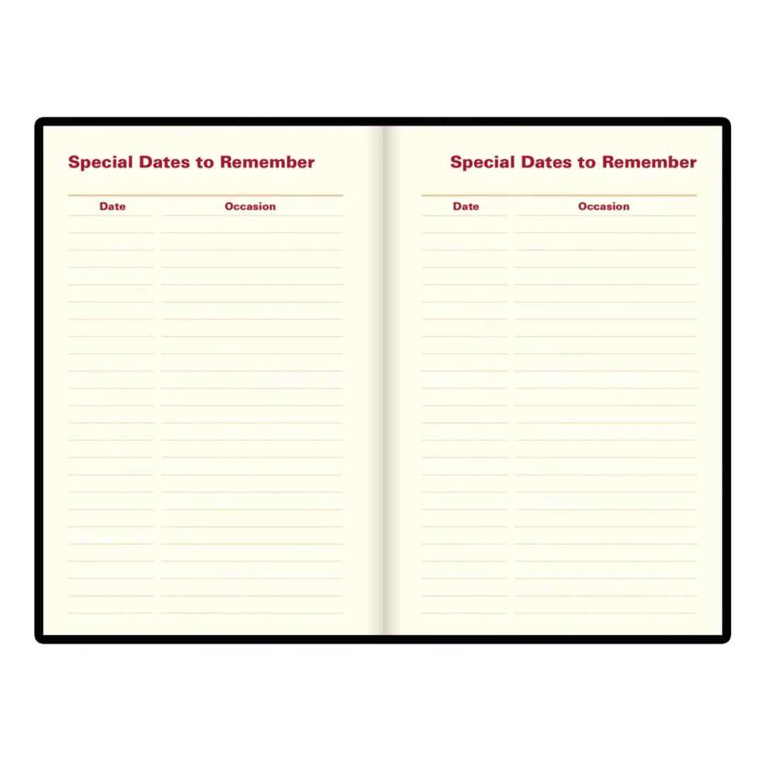 Letts of London - 2026 Mini Pocket Planner - Belgravia - Week to View - Black (English) - Image 3