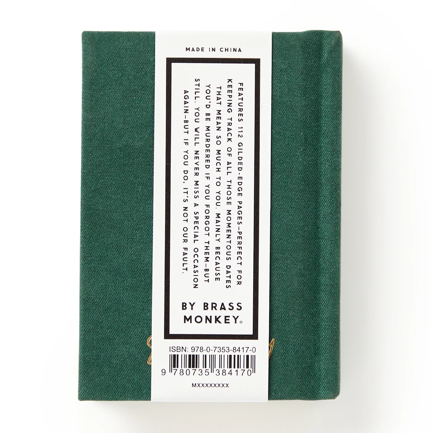 Brass Monkey - Dates People Get Mad If I Forget - Tiny Diary - Green - Image 3