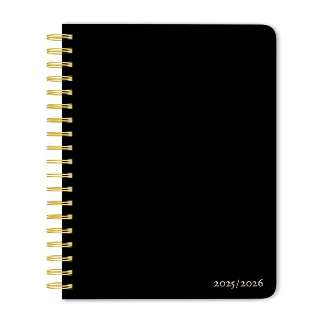 Brown Trout - 2026 18 Months Weekly Desk Planner - Black