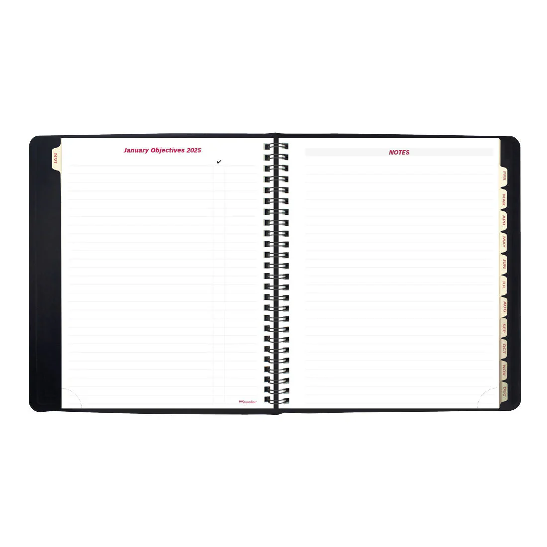 Brownline - 2026 Essential Weekly Planner - English - Black - Image 3