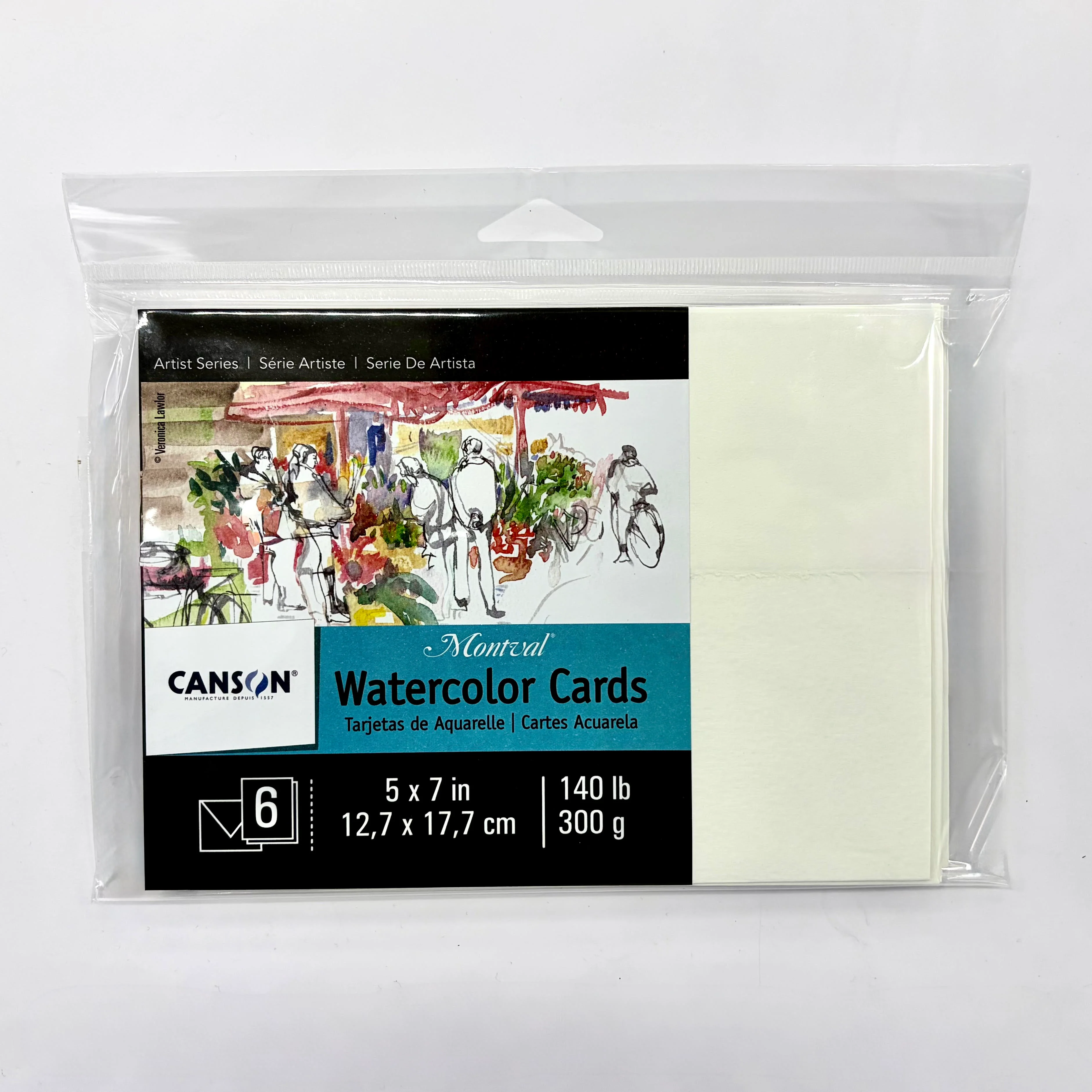 CANSON - Watercolor Greeting Cards & Envelopes (Pack of 6)