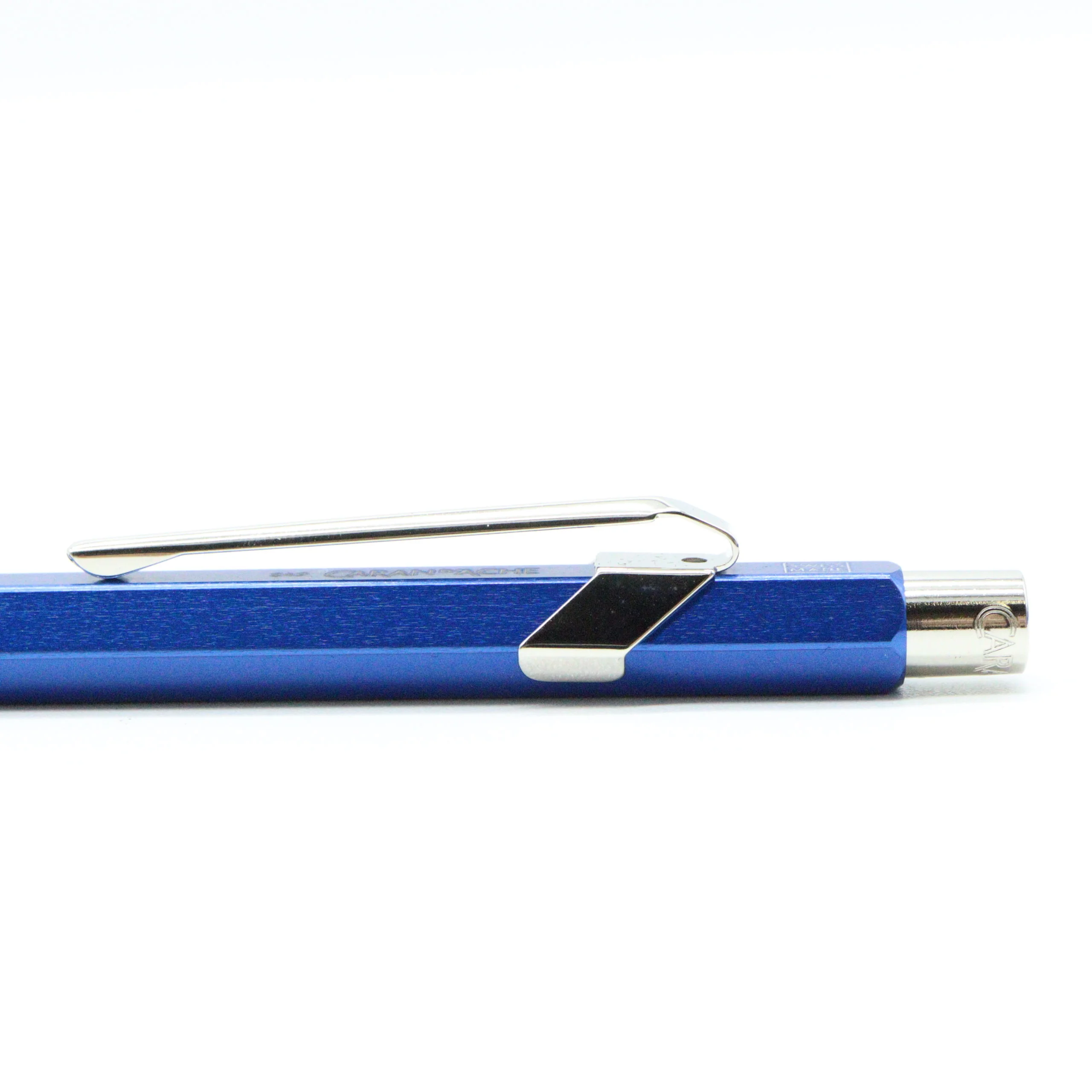 Caran D’ache 849 Ballpoint Pen with Metal Case – Metallic Blue - Image 4