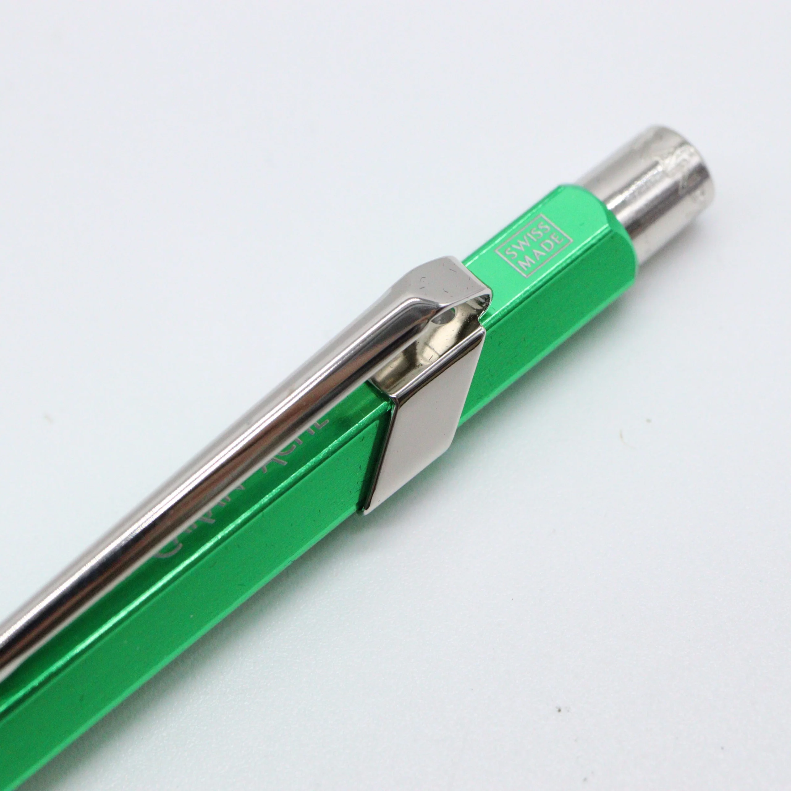 Caran D’ache 849 Ballpoint Pen with Metal Case – Metallic Green - Image 3