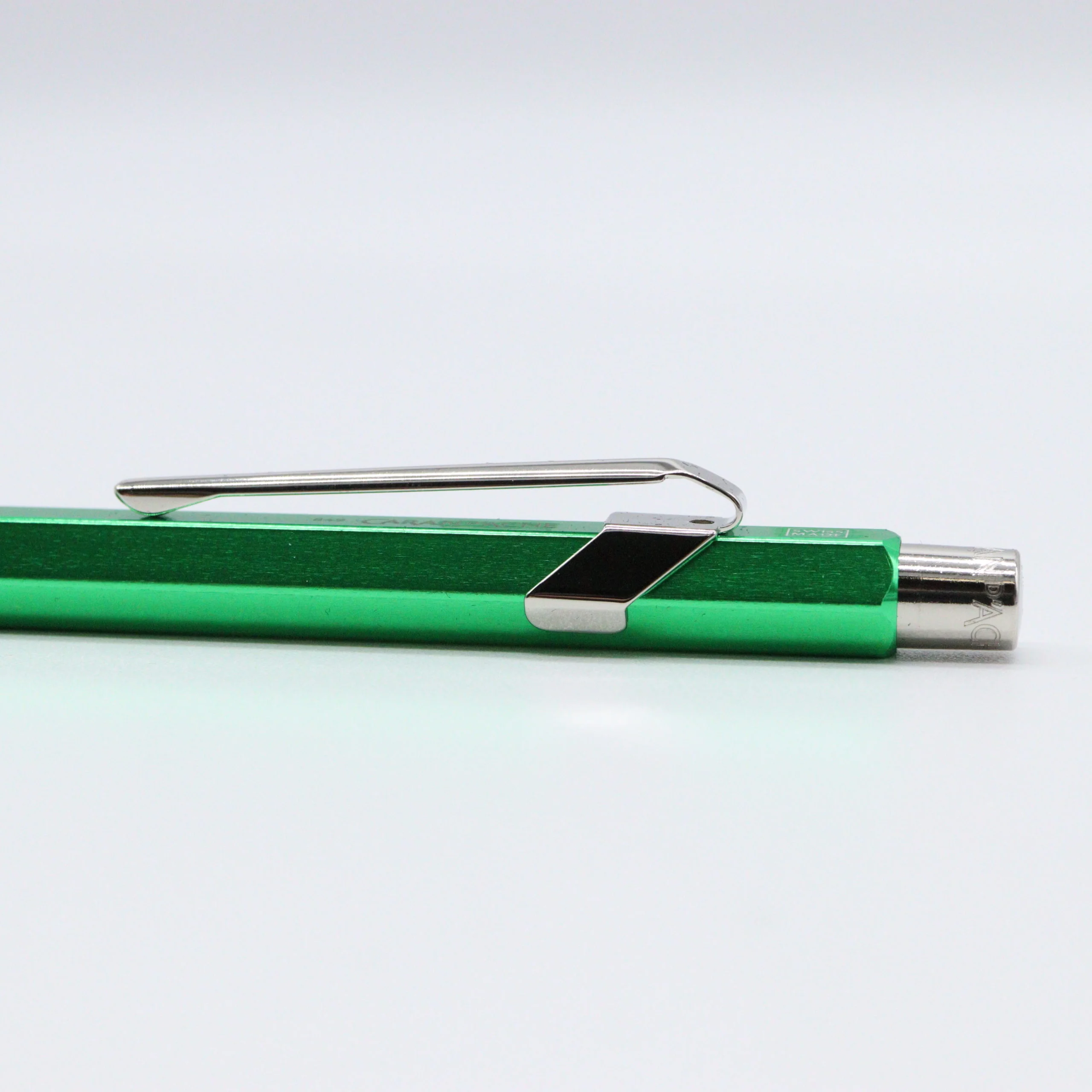 Caran D’ache 849 Ballpoint Pen with Metal Case – Metallic Green - Image 4