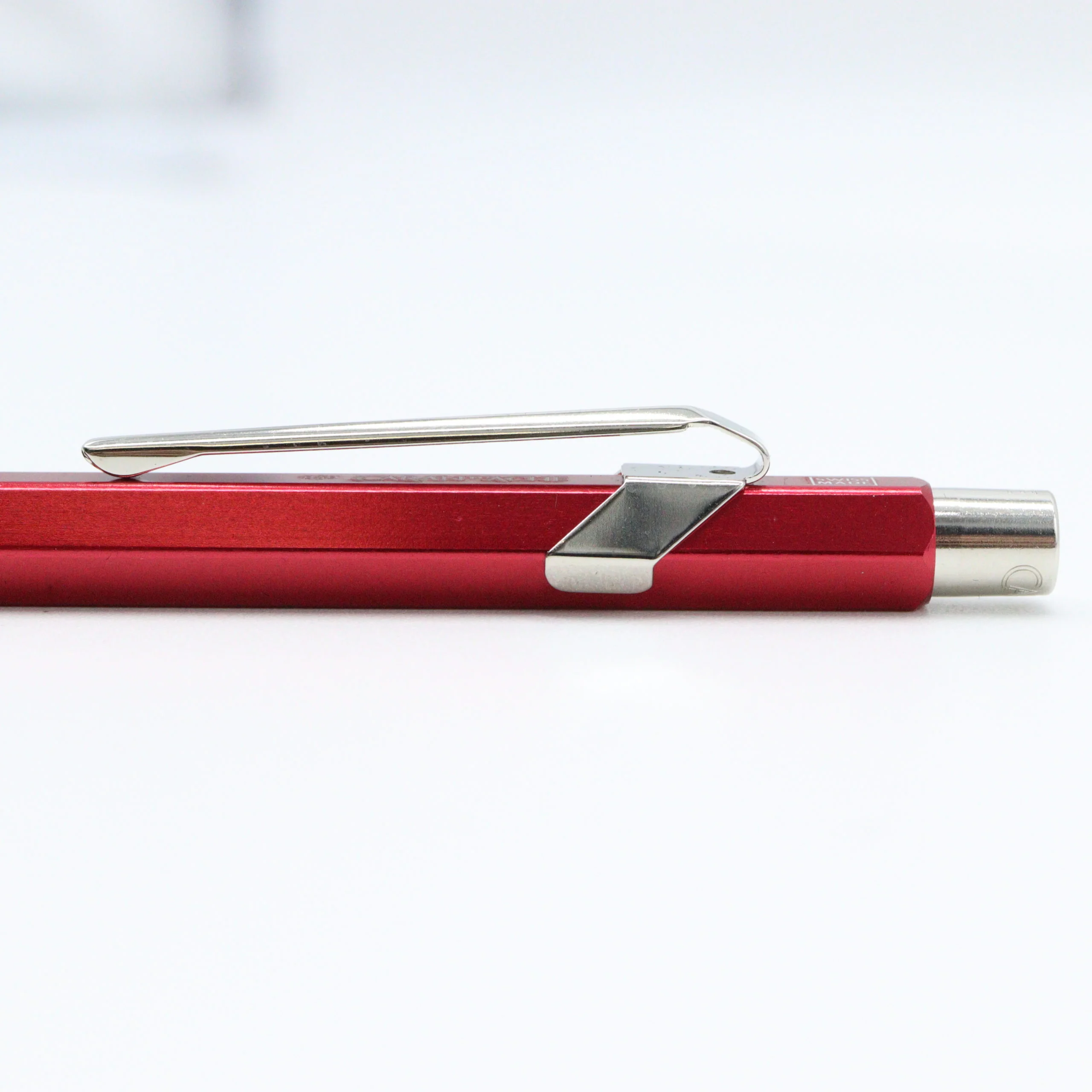Caran D’ache 849 Ballpoint Pen with Metal Case – Metallic Red - Image 4