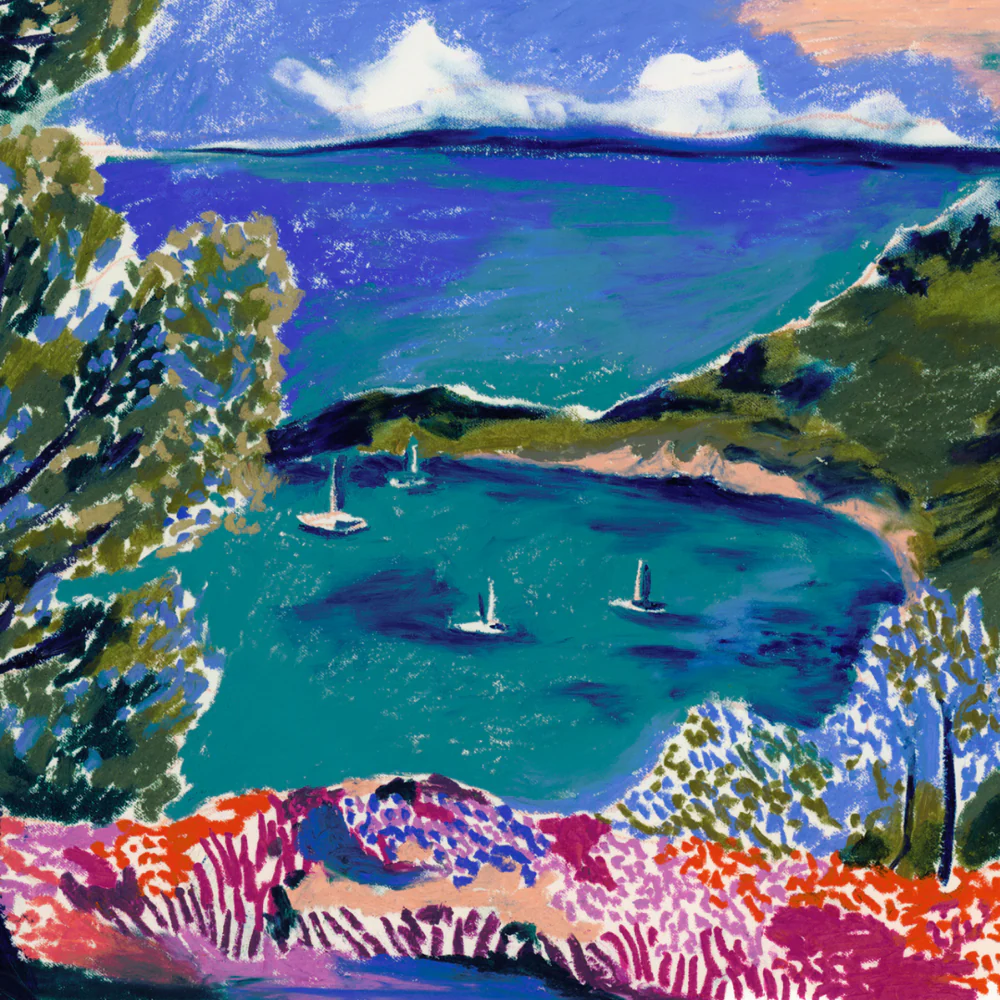 Caran D’ache - Limited Edition by Beya Rebaï + Online course - 10 Neocolor® II Aquarelle in Metal Box - Water-Soluble Wax Pastels Cold shades - Image 4