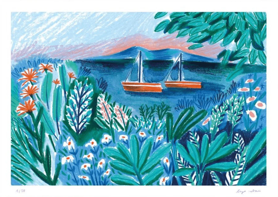 Caran D’ache - Limited Edition by Beya Rebaï + Online course - 10 Neocolor® II Aquarelle in Metal Box - Water-Soluble Wax Pastels Cold shades - Image 5
