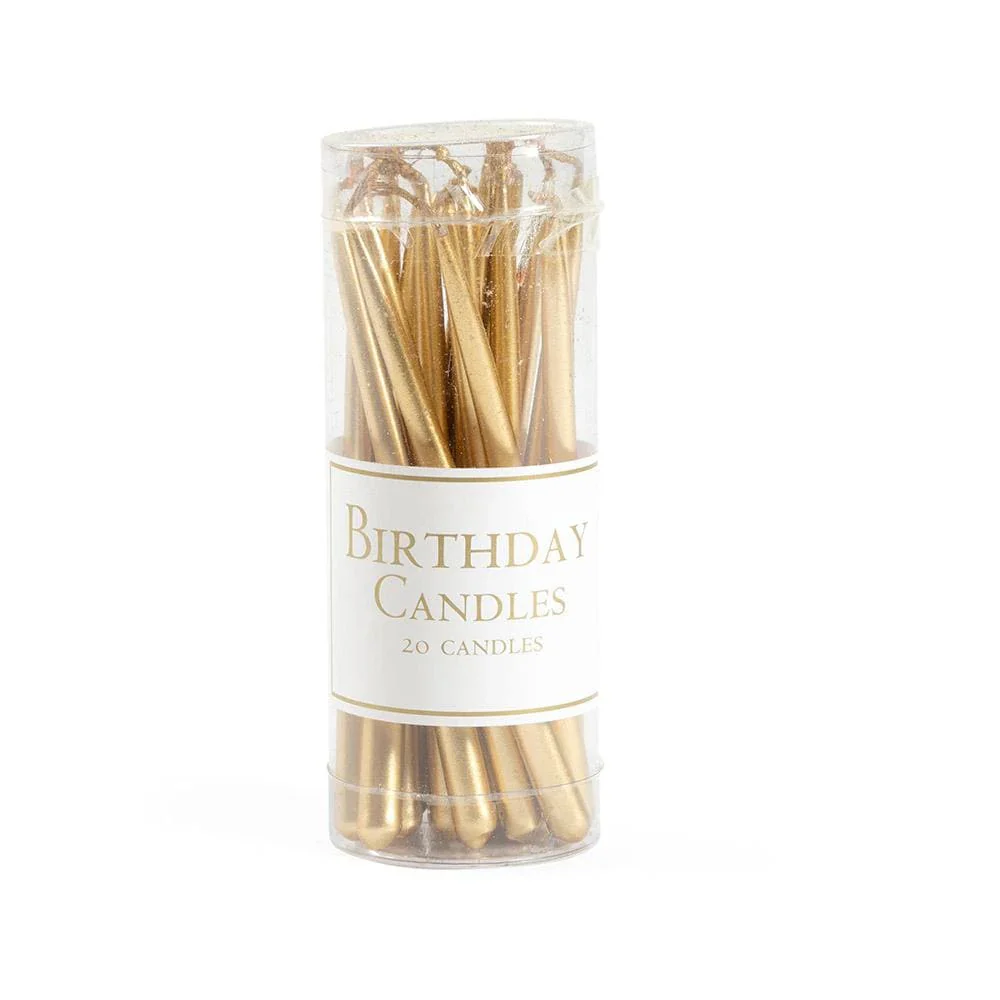 Caspari - Birthday Candles 20pcs - Gold