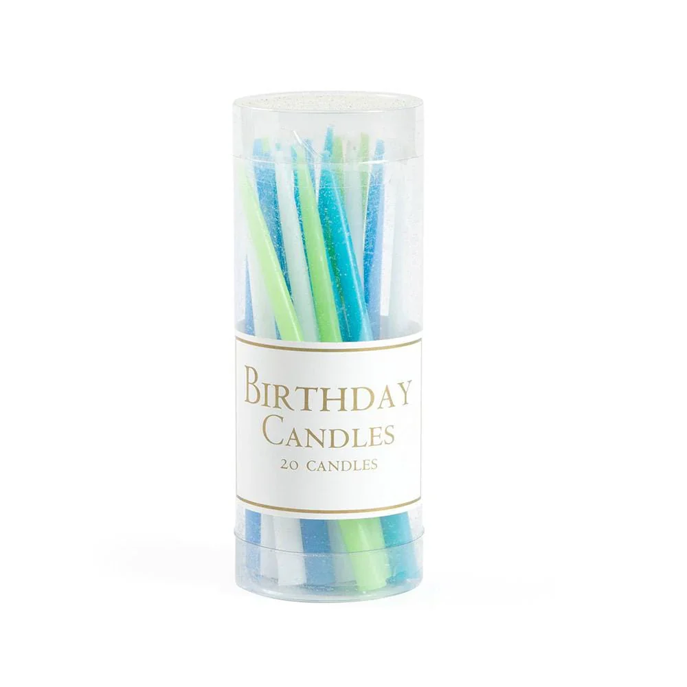 Caspari - Birthday Candles - Pack of 20 - Ocean