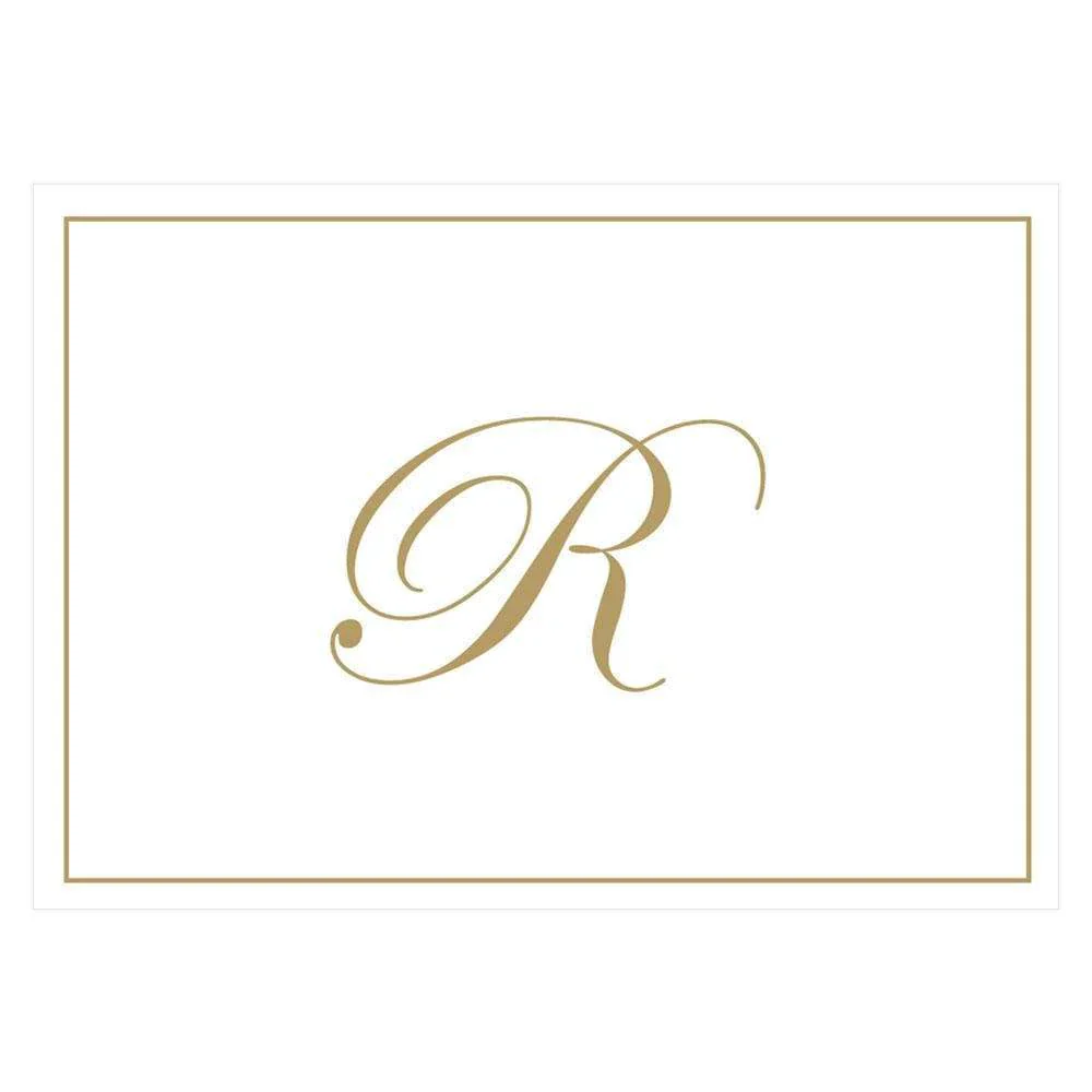CASPARI - Gold Embossed Initial Notes (Box of 8) - Image 17