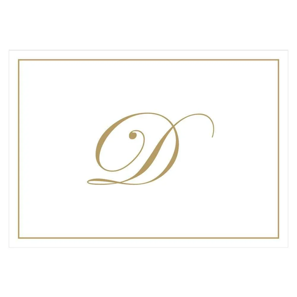 CASPARI - Gold Embossed Initial Notes (Box of 8) - Image 4