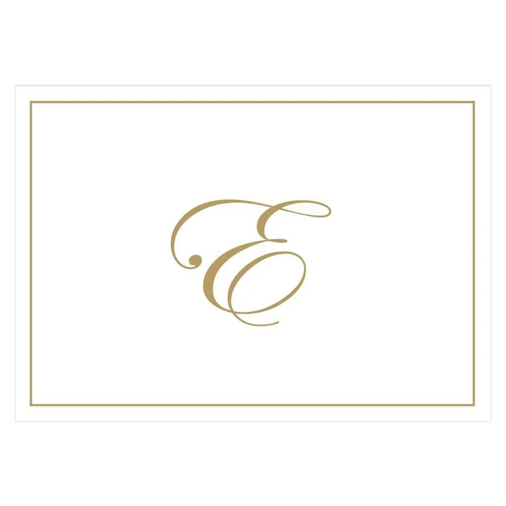 CASPARI - Gold Embossed Initial Notes (Box of 8) - Image 5