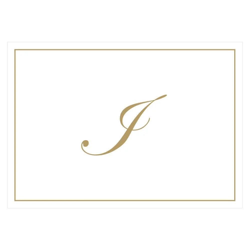 CASPARI - Gold Embossed Initial Notes (Box of 8) - Image 9