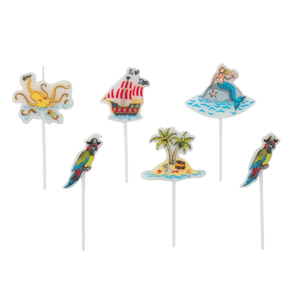 CASPARI - Party Candles - 6 Die-Cut Candles - Pirates Ahoy - Image 2