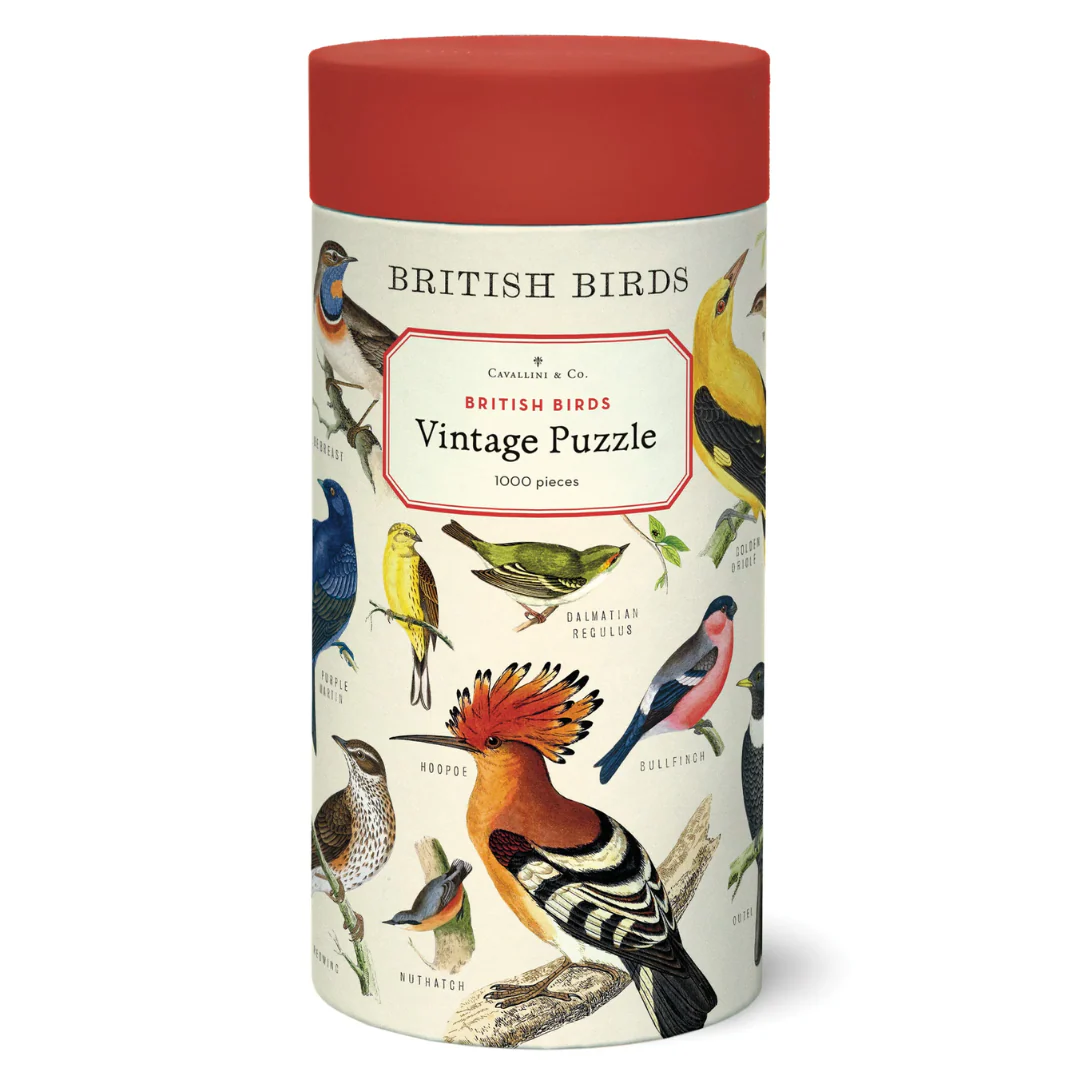 Cavallini & Co - Vintage Puzzle 1000 Pieces - British Birds