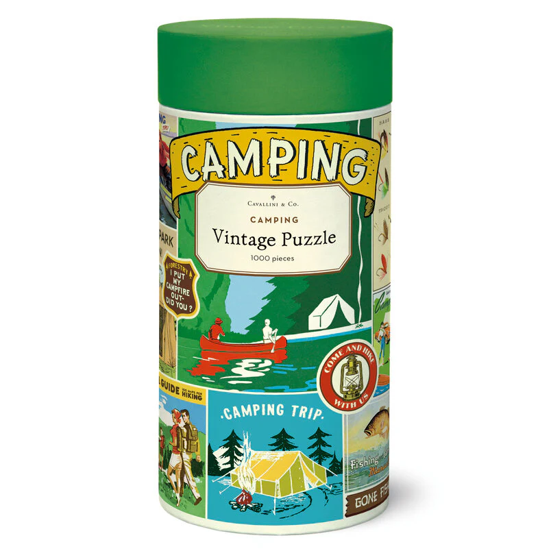 Cavallini & Co - Vintage Puzzle 1000 Pieces - Camping