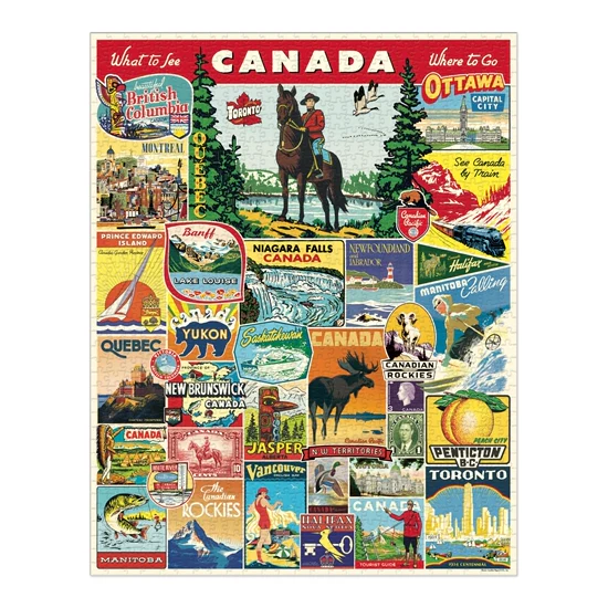 Cavallini & Co - Vintage Puzzle 1000 Pieces - Canada - Image 2