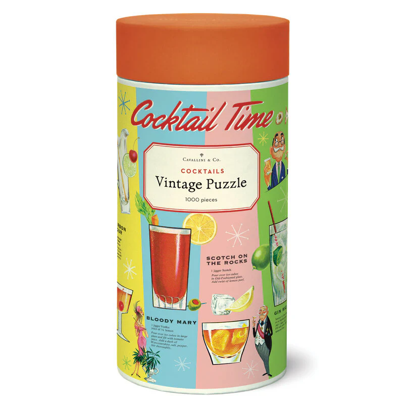 Cavallini & Co - Vintage Puzzle 1000 Pieces - Cocktails