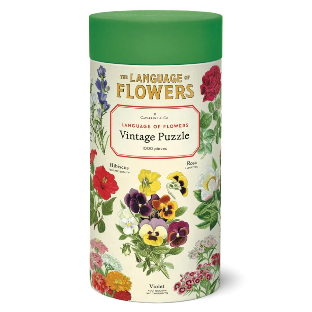 Cavallini & Co - Vintage Puzzle 1000 Pieces - Language of Flowers
