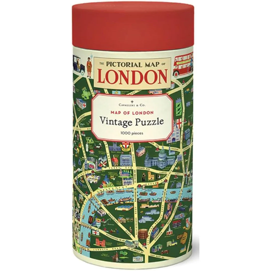 Cavallini & Co - Vintage Puzzle 1000 Pieces - Map of London