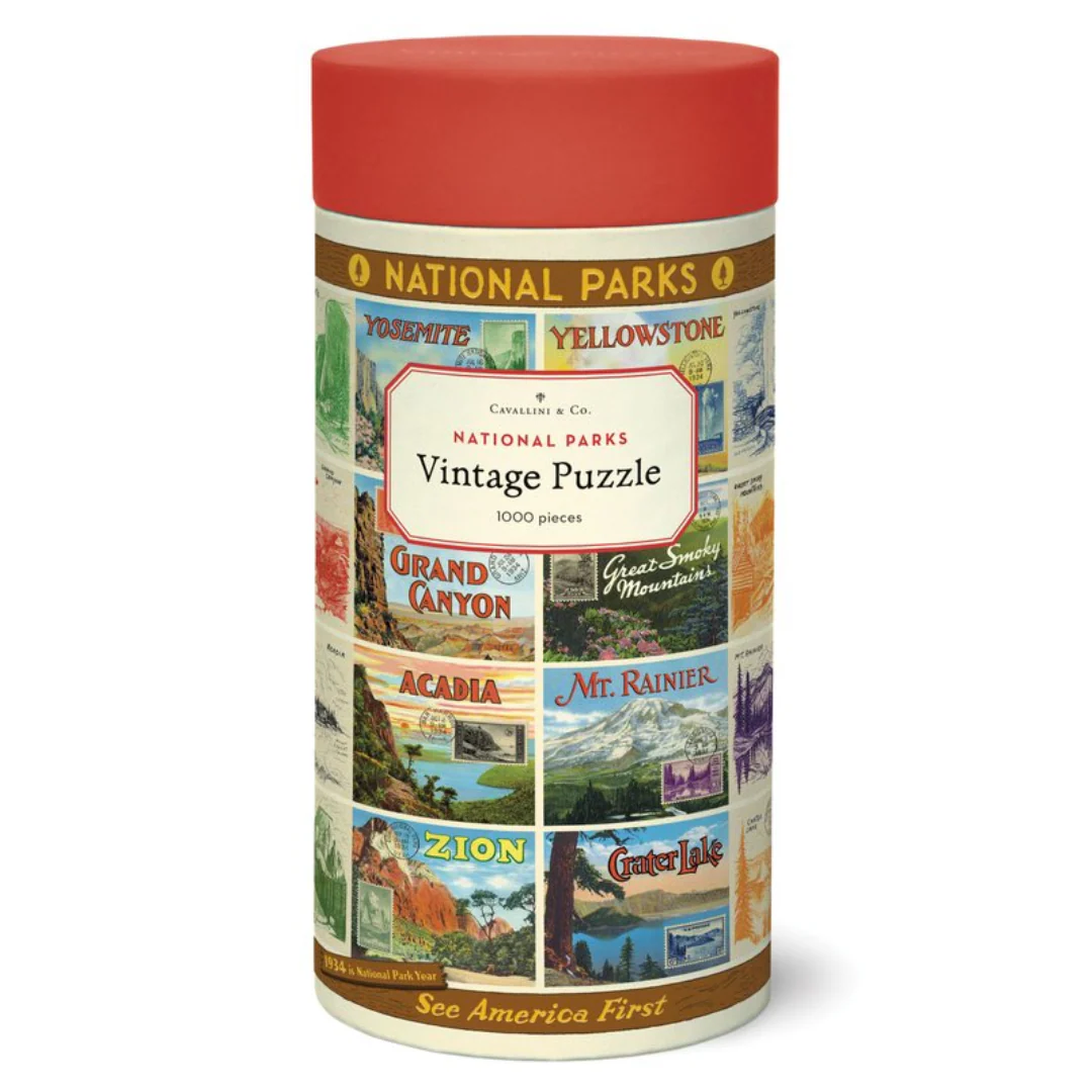 Cavallini & Co - Vintage Puzzle 1000 Pieces - National Parks 2