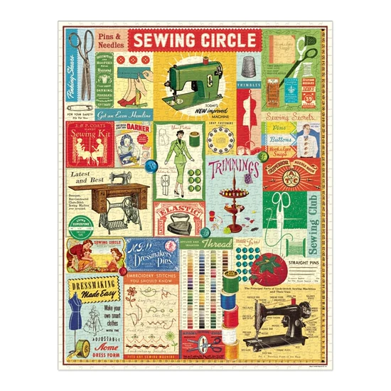 Cavallini & Co - Vintage Puzzle 1000 Pieces - Sewing - Image 2