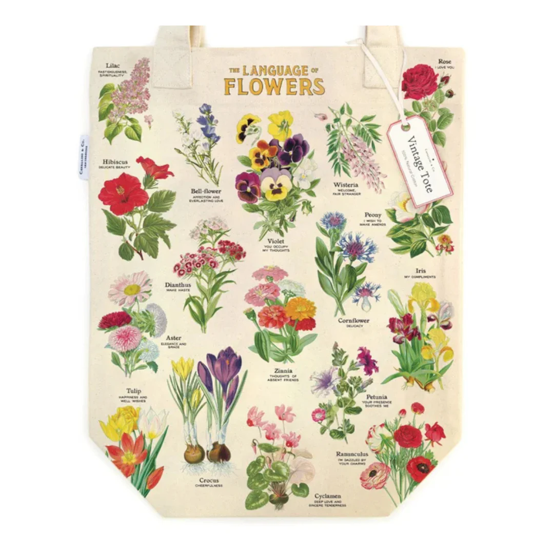 Cavallini & Co - Tote Bag - Language of Flowers