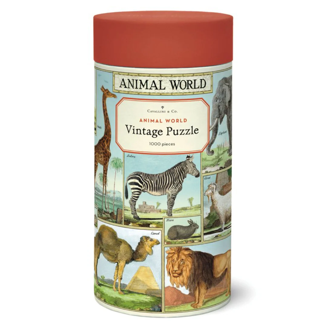Cavallini & Co - Vintage Puzzle 1000 Pieces - Animal World