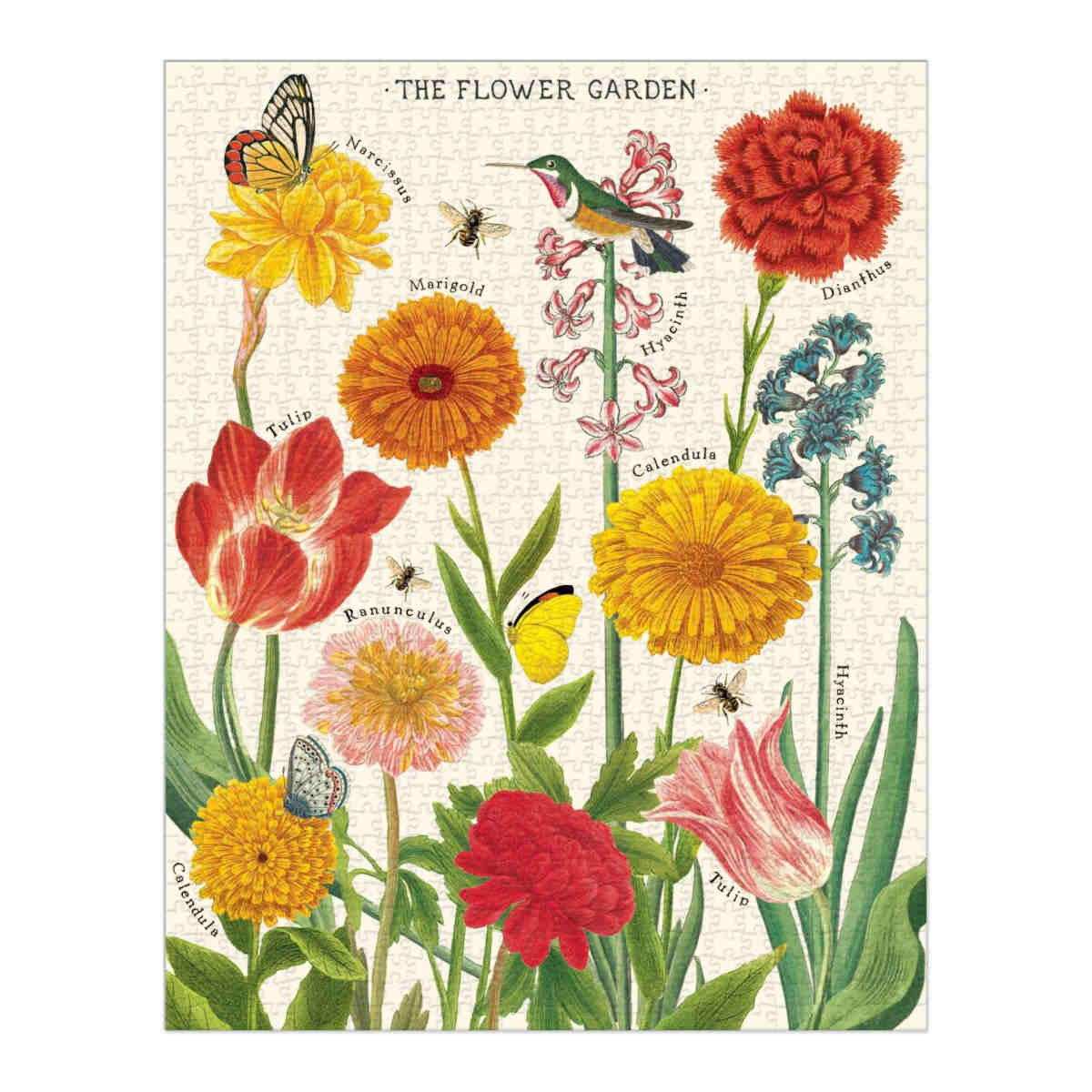 Cavallini & Co - Vintage Puzzle 1000 Pieces - Flower Garden - Image 2
