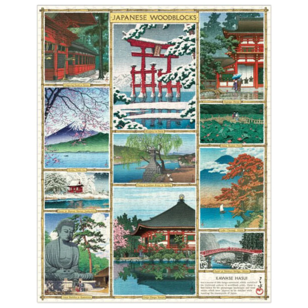 Cavallini & Co - Vintage Puzzle 1000 Pieces - Japanese Woodblocks - Image 2