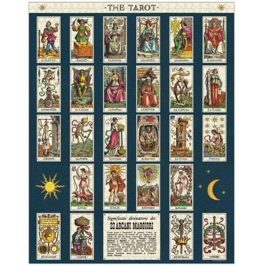 Cavallini & Co - Vintage Puzzle 1000 Pieces - Tarot - Image 2