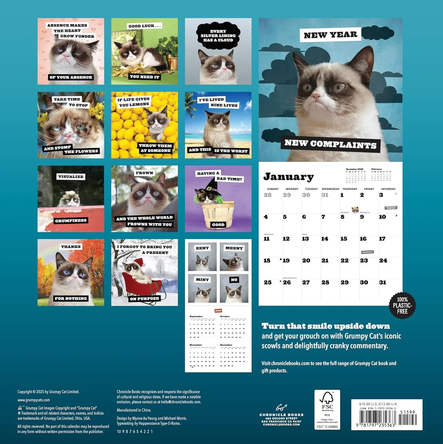 Chronicle Books - 2026 Wall Calendar - Grumpy Cat - Image 2