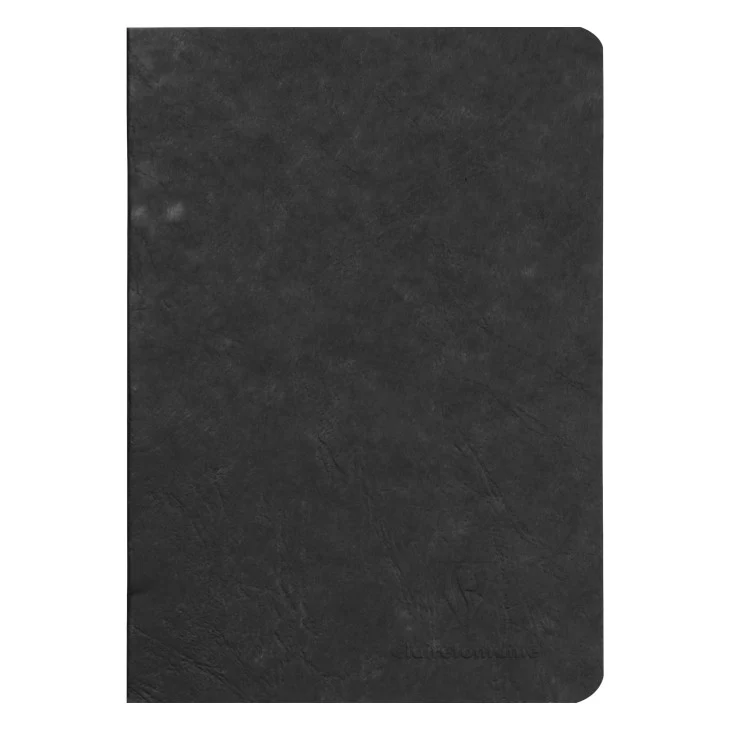 Clairefontaine - Age-Bag Stapled Notebook - Lined - 96 Pages - 5x8 - Black