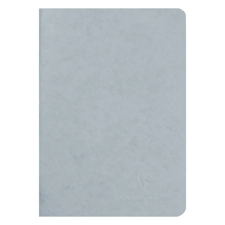 Clairefontaine - Age-Bag Stapled Notebook - Lined - 96 Pages - 5x8 - Grey