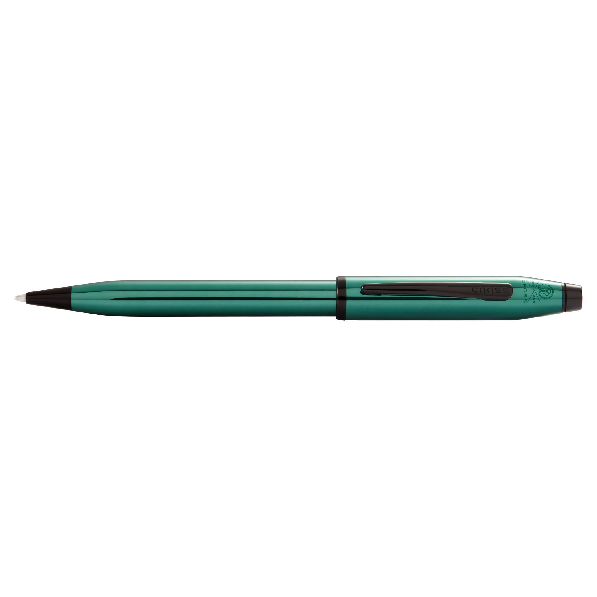 CROSS - CENTURY II - TRANSLUCENT GREEN LACQUER WITH TRIM BALLPOINT PEN