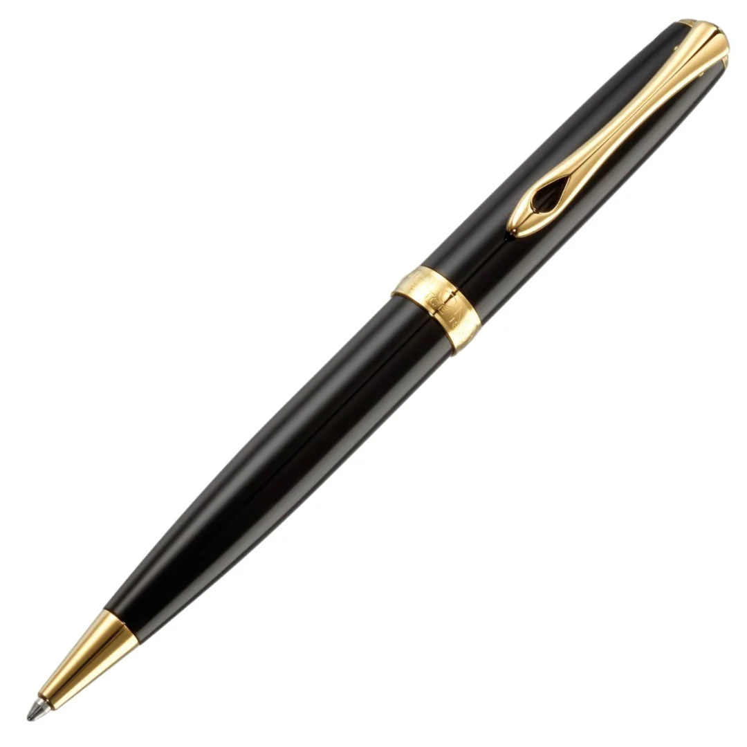 Diplomat - Excellence A2 Ballpoint Pen - Black Lacquer Gold