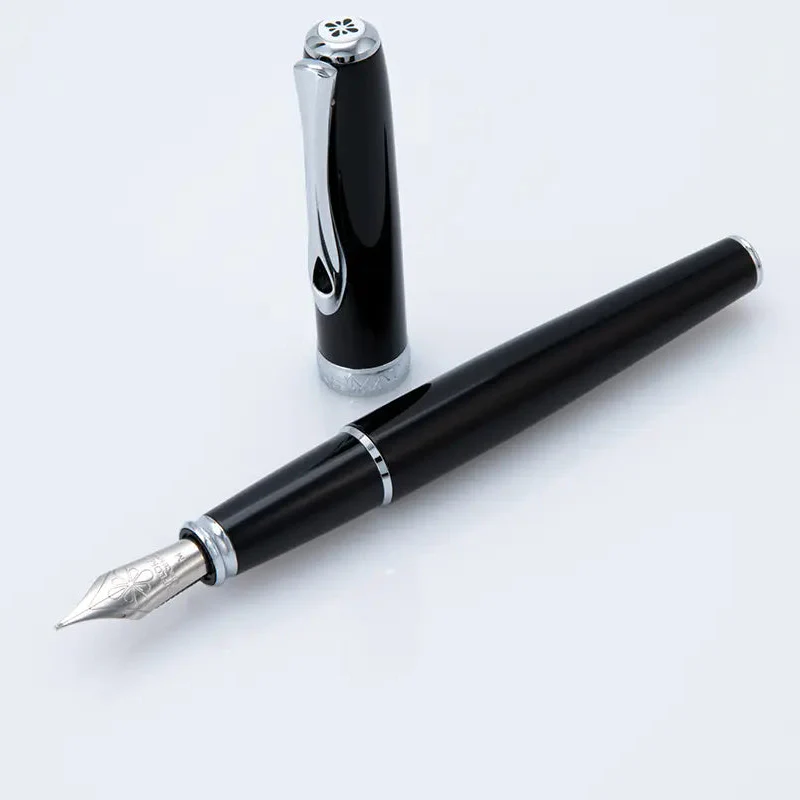 Diplomat - Excellence A2 Fountain Pen - Black Lacquer Chrome - Image 2