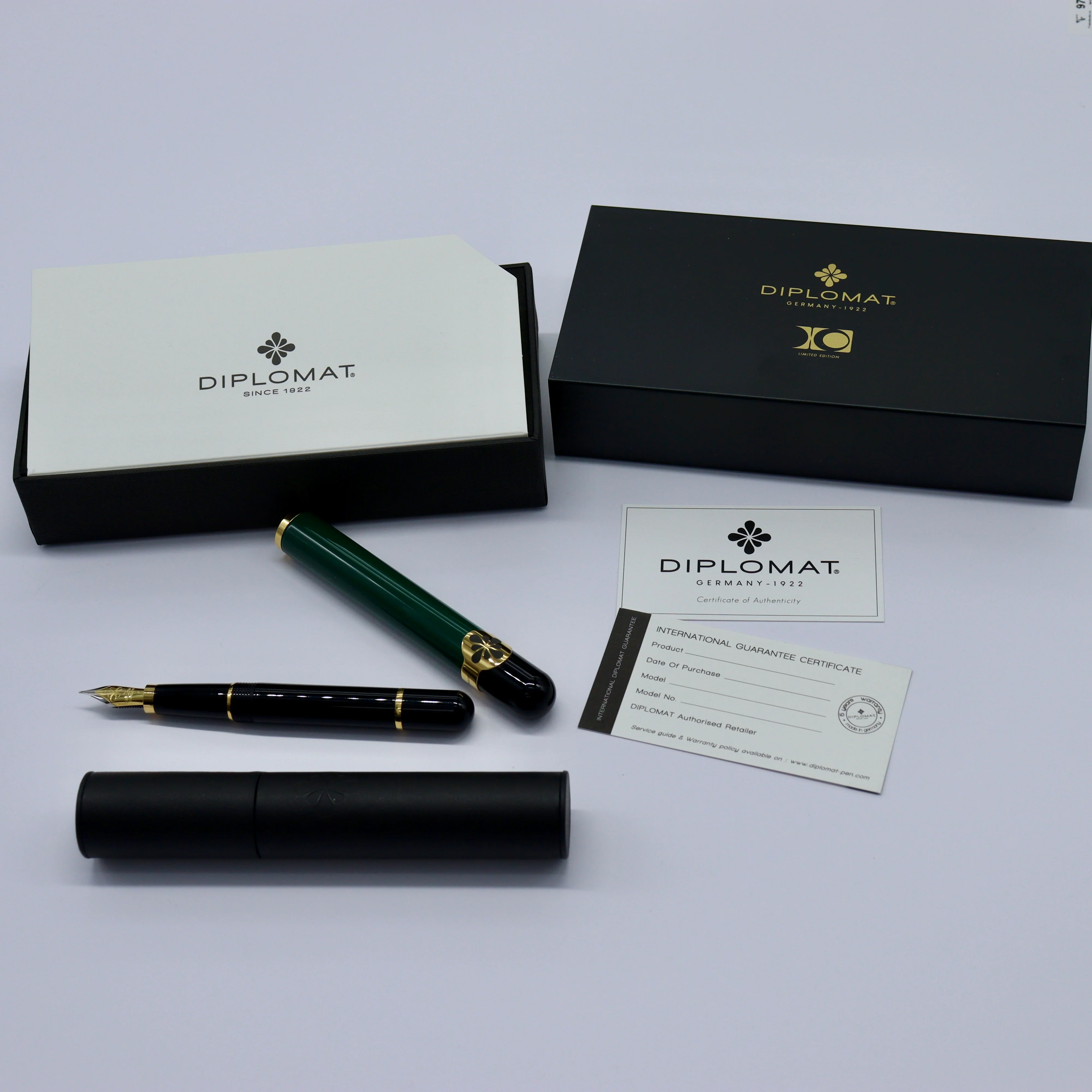 Diplomat - XO Fountain Pen - Limited Edition Racing Green Lacquered - Image 3