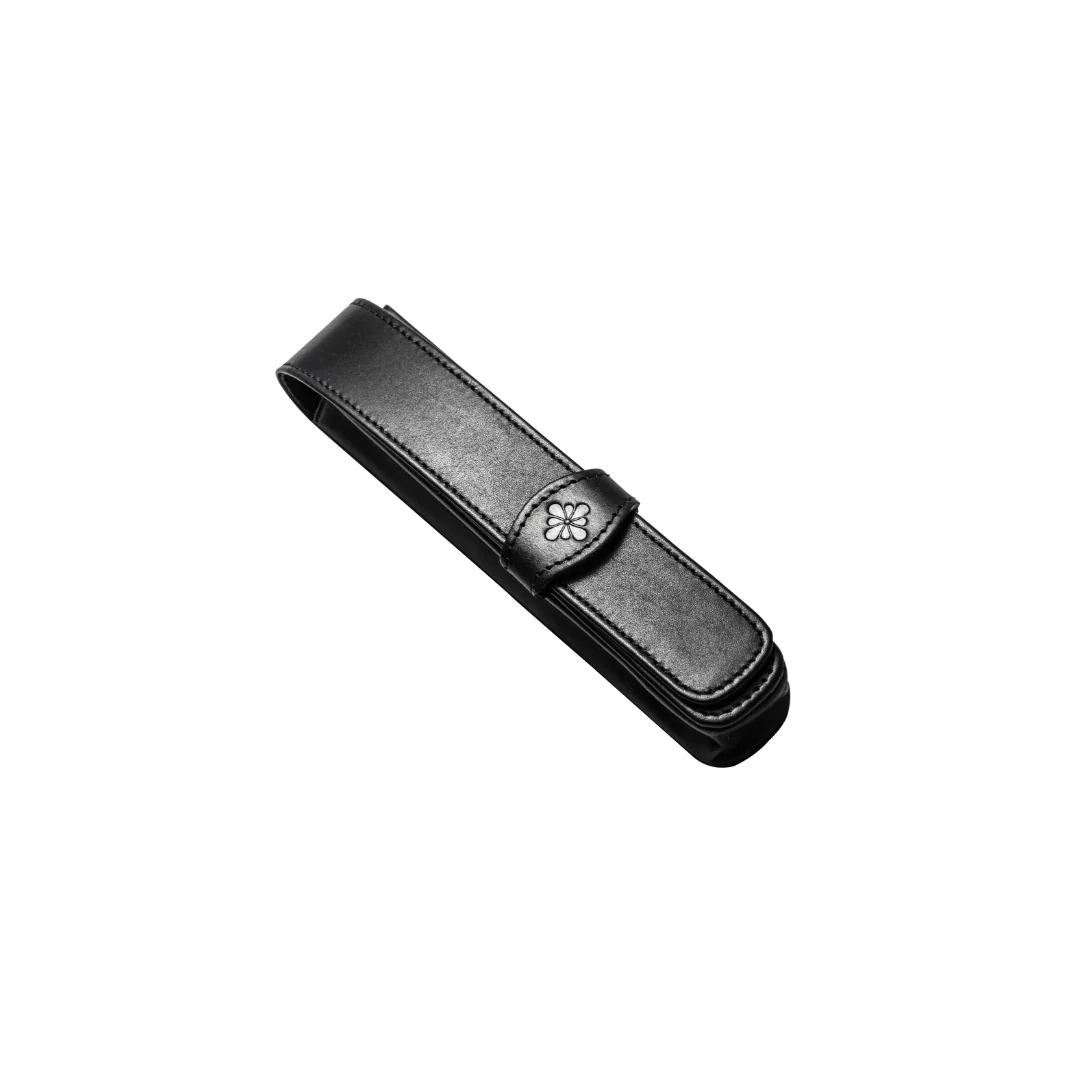 Diplomat - Single Leather Pen Case - Black