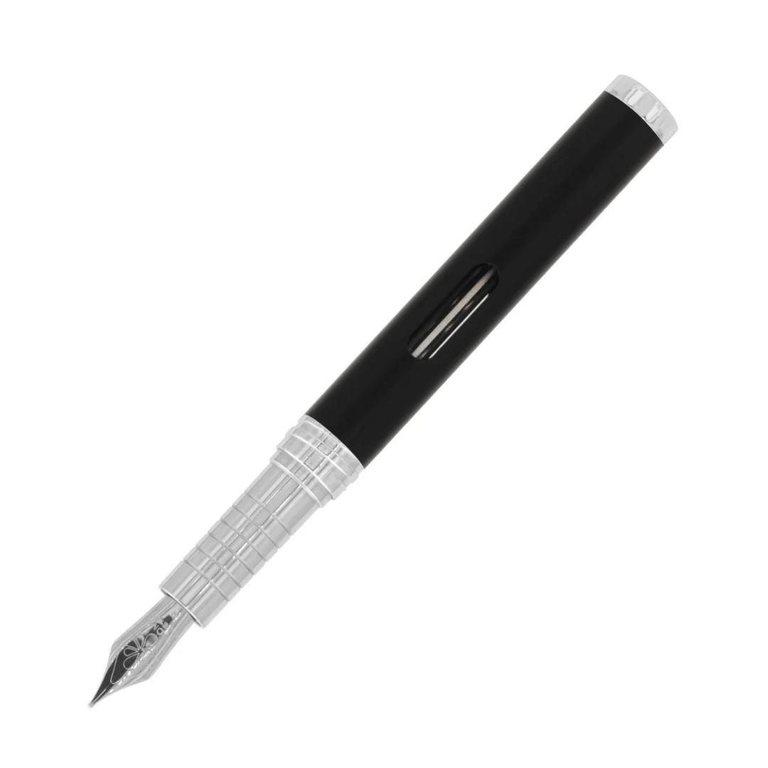 Diplomat - NEXUS Fountain Pen - Black and Chrome - Image 4