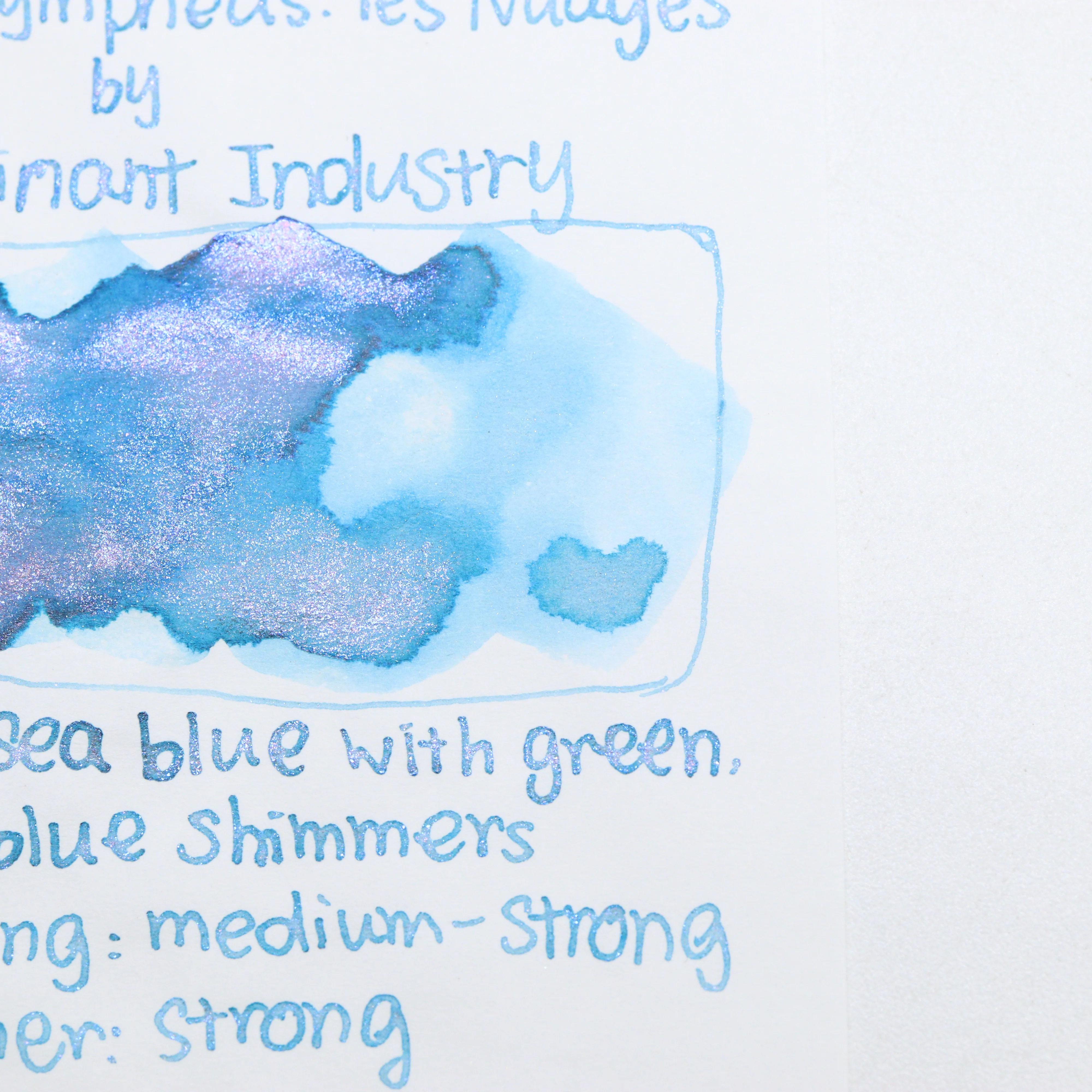 DOMINANT INDUSTRY – PAINTER SERIES - Bottled Fountain Pen Ink (25ml) – No.027 Les Nymphéas: les Nuages - Image 4