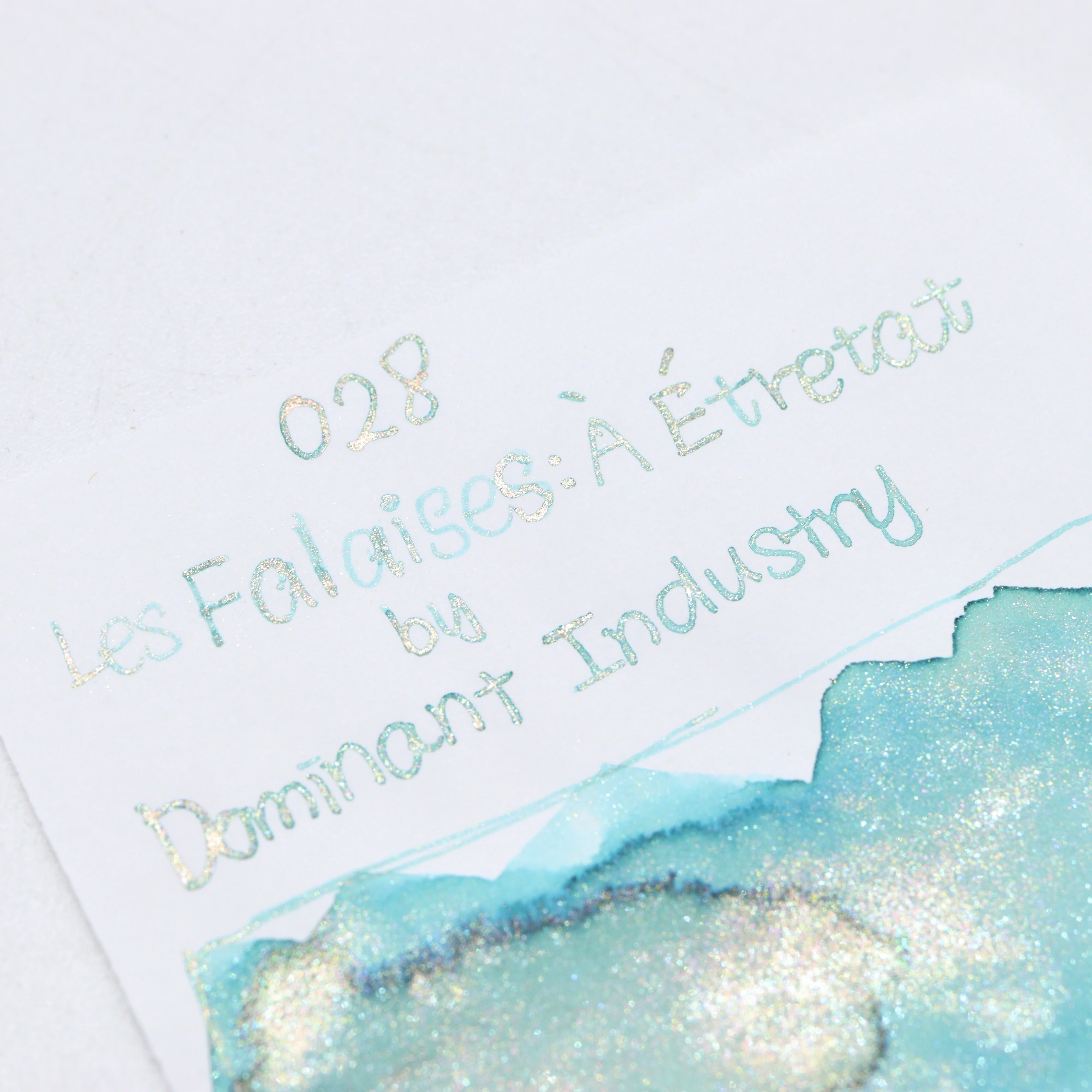 DOMINANT INDUSTRY – PAINTER SERIES – Bottled Fountain Pen Ink (25ml) – No.028 Les Falaises: à Étretat - Image 4