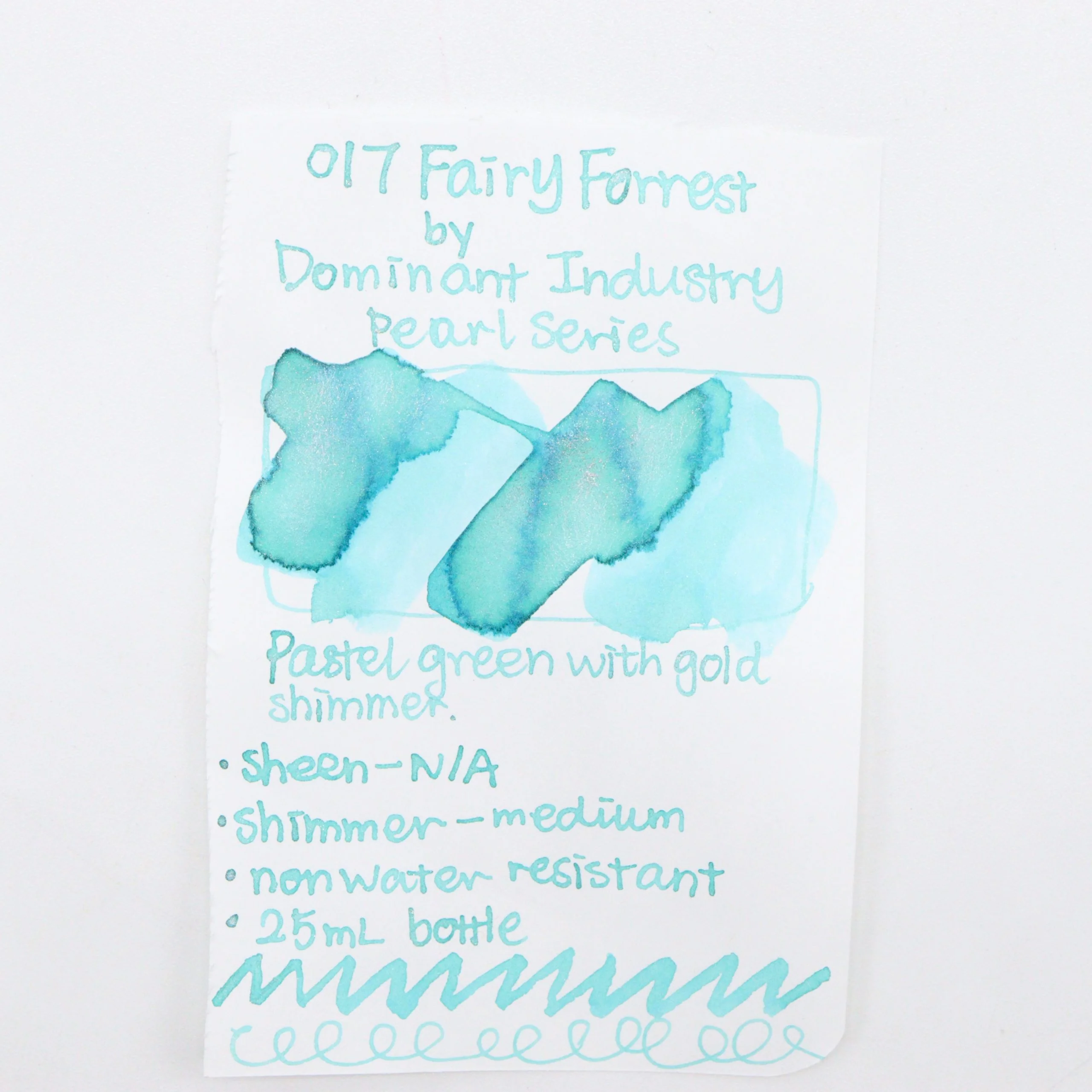 DOMINANT INDUSTRY – PEARL SERIES – Bottled Fountain Pen Ink (25ml) – No.017 Fairy Forest - Image 2