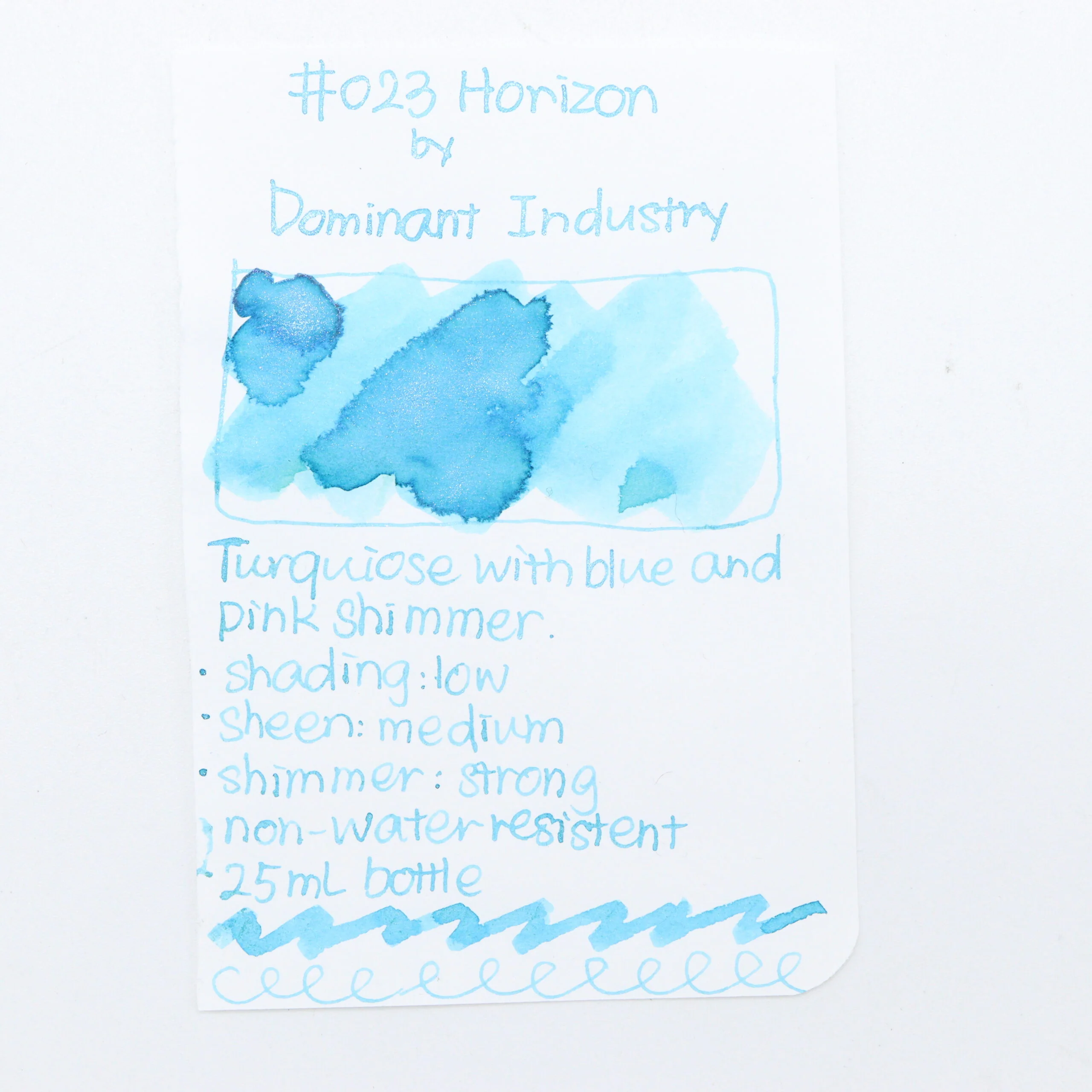DOMINANT INDUSTRY – PEARL SERIES – Bottled Fountain Pen Ink (25ml) – No.023 Horizon - Image 2