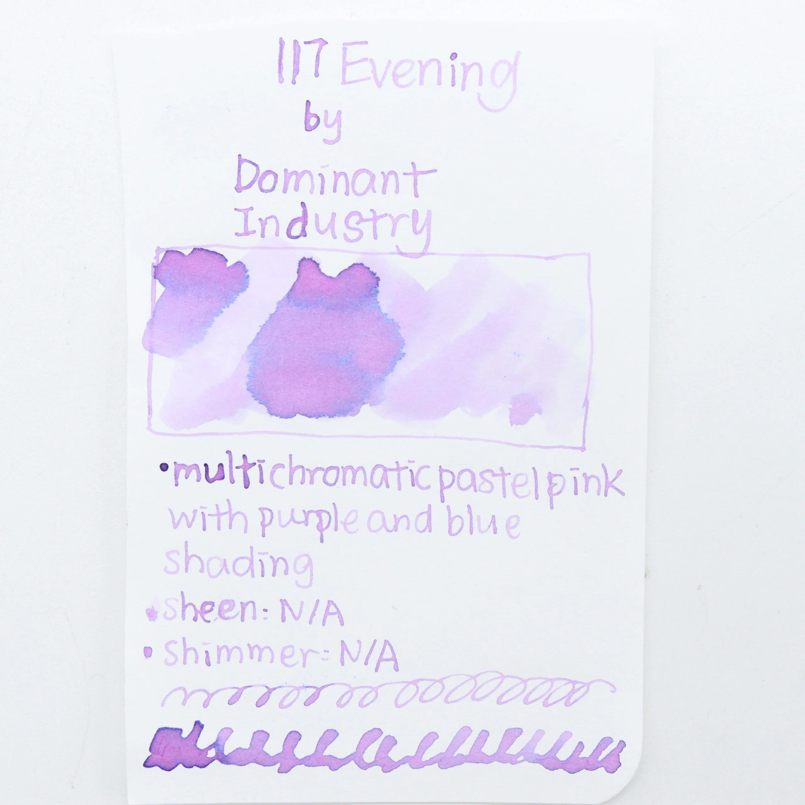 DOMINANT INDUSTRY – STANDARD SERIES – Bottled Fountain Pen Ink (25ml) – No.117 Evening - Image 2